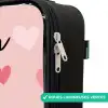 Hartjes - Patroon - Roze Kinderkoffer - Zwart klein -rits_FR