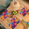 Abstract - Vormen - Kleurrijk Placemat vinyl groot -zzsfeer5_Kitchenyeah-website