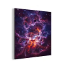 Space - Stars - Abstract - Colorful aluminium wit klein -3d