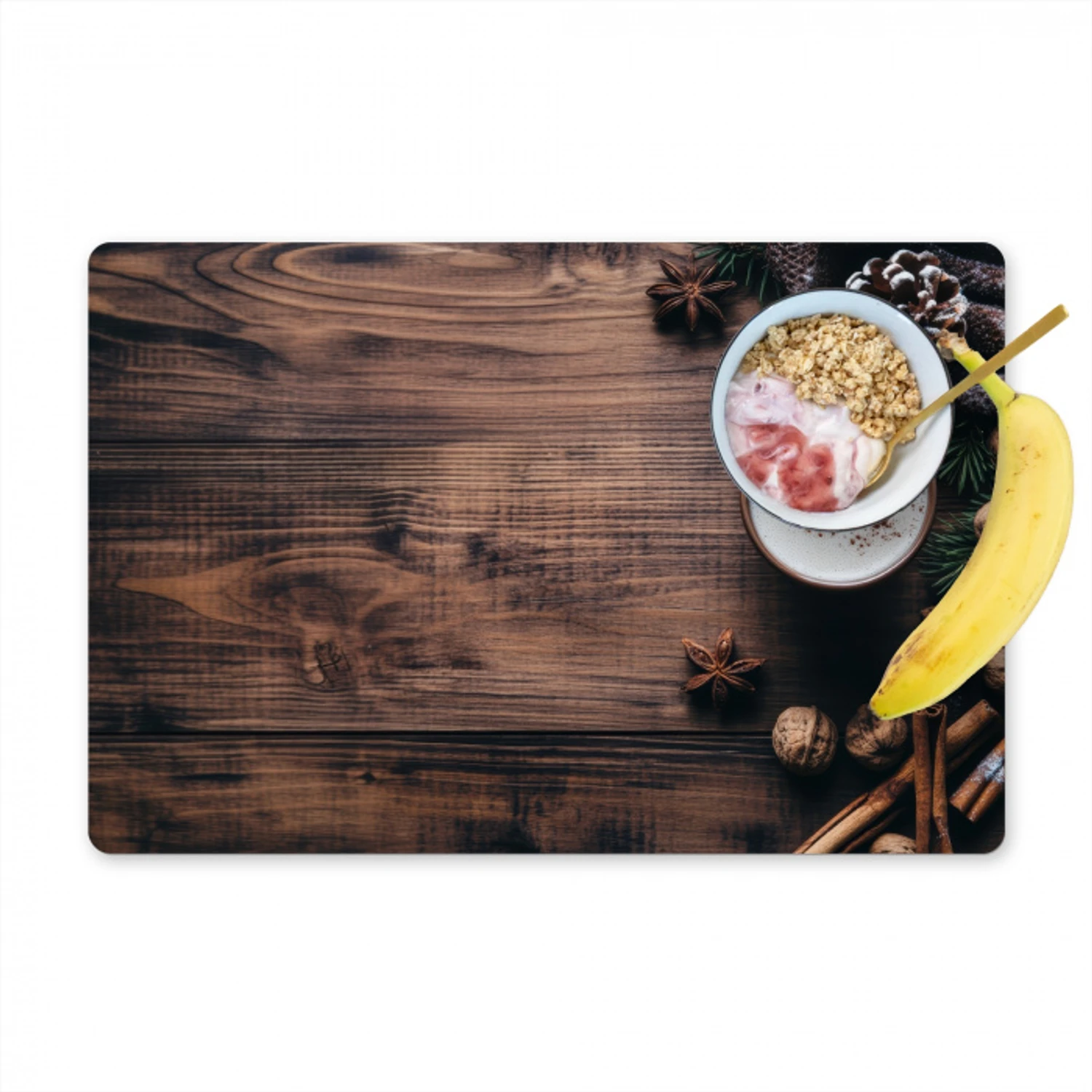 Hout - Landelijk - Warm - Natuur Placemat vinyl groot -zzzproduct_Kitchenyeah-website