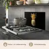 Ananas - Zwart - Goud - Luxe keuken achterwand spatscherm klein -usp_NL