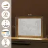 Beton - Patroon - Grijs Light Box met kabel (Tafellamp) klein -USP_NL