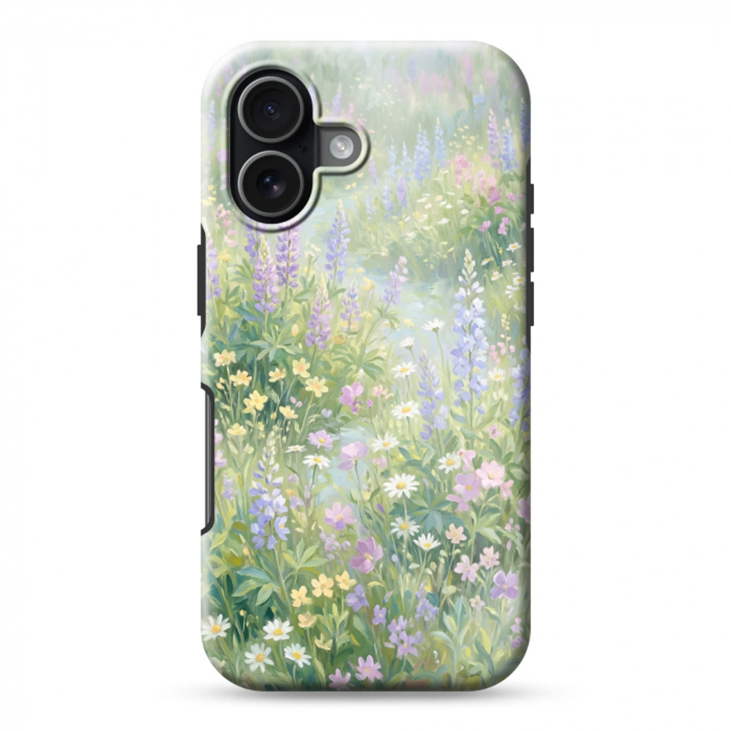 Bloemenveld - Heuvels - Kleurrijk Toughcase MagSafe Apple iPhone 17 klein -3d