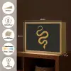 Slang - Minimalistisch - Goud Light Box met batterij (Wandlamp) middel -USP_websiteoverzichtNL