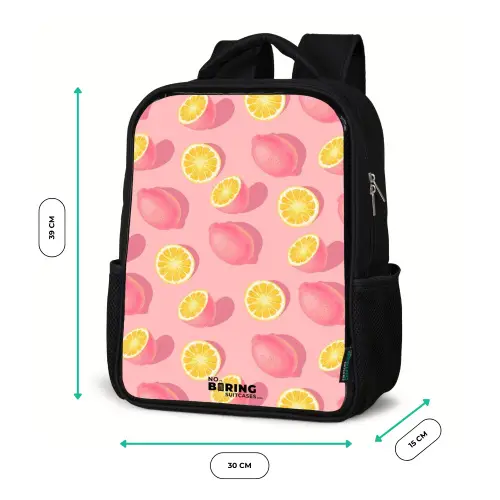 Pink limoncello Rugzak - Zwart middel -productfoto_formaten