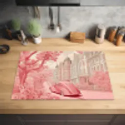 City - Car - Pink Inductie beschermer vinyl 3mm klein -sfeer5