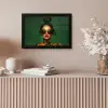 Vrouw - Groen - Modern - Bril - Abstract fotolijst zwart zonder passe partout klein -sfeer5