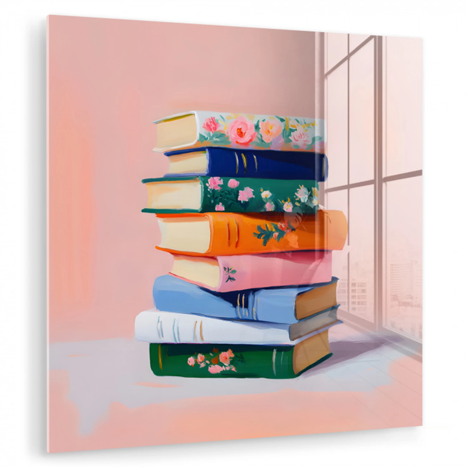 Boeken - Stapel - Kleurrijk plexiglas 5mm klein -zzzproduct_nieuw