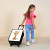 Baby giraffe Kinderkoffer - Zwart klein -sfeer1