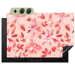Botanisch - Bloemen - Rood Inductie beschemer met haakjes klein 777 -3d