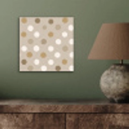 Polka - Dots - Beige aluminium wit klein 46 -sfeer2