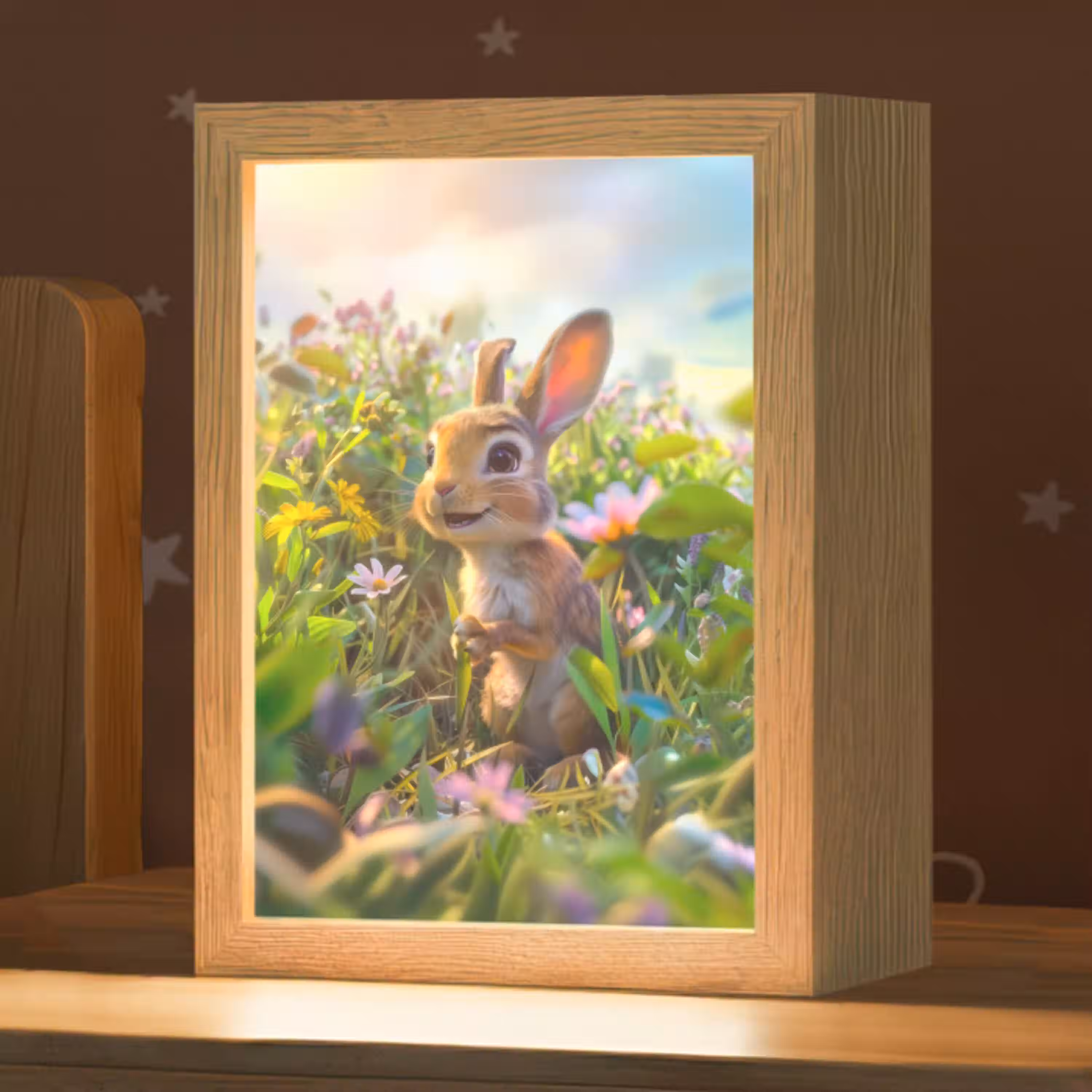 Konijn - Dieren - Natuur Light Box met kabel klein -zzz_3d_website