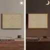 Beige - Marmer - Witte aders Light Box met batterij (Wandlamp) middel 907 -sfeer3