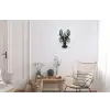 Kreeft - Glossier - Groen - Wit Wandcirkel aluminium klein -woonkamer
