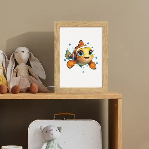 Clownvis - Oranje - Vis - Water Light Box met kabel klein -sfeer2_kind