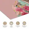 Luiaard - Bloemenprint - Bril - Roze poster papier klein -closeup_NL