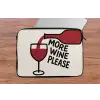 Wijnfles - Quote - Rood - Glas laptophoes neopreen klein -tafel