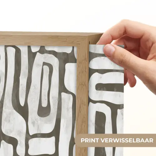 Donker - Wit - Abstract Light Box met batterij (Wandlamp) middel 907 -USP_websiteprintNL