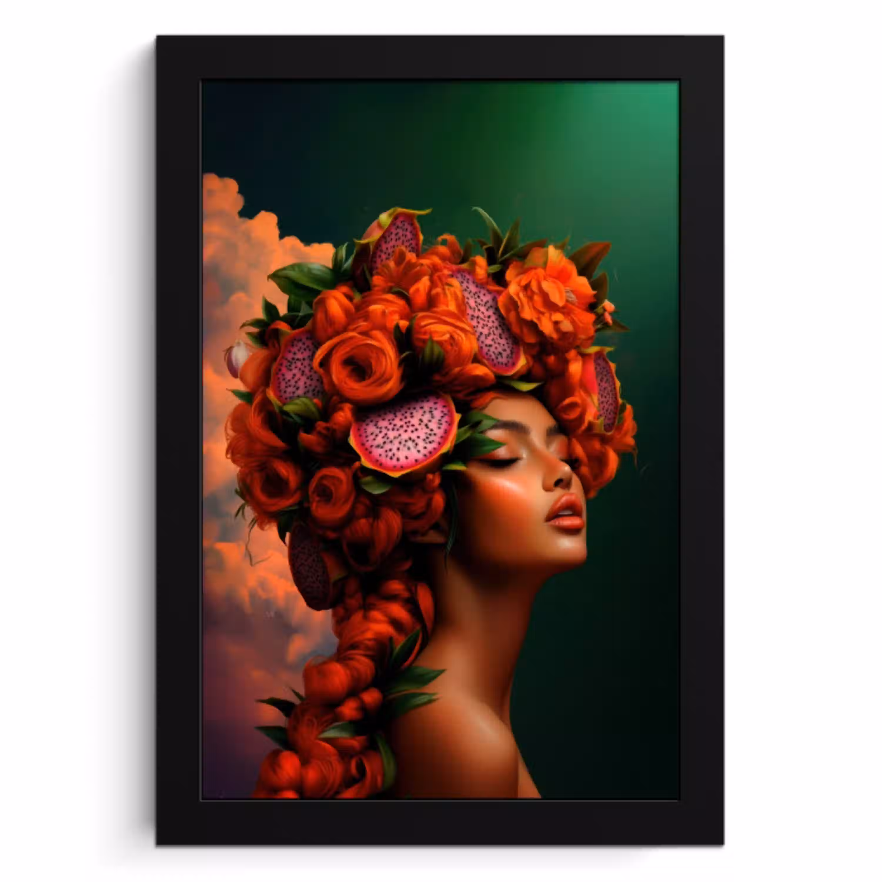 Vrouw - Drankenfruit - Rozen KitchenYeah - Keuken - Fotolijst klein -3d