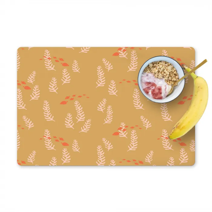 Zee - Dieren - Geel - Algen Placemat vinyl groot 368 -zzzproduct_Kitchenyeah-website