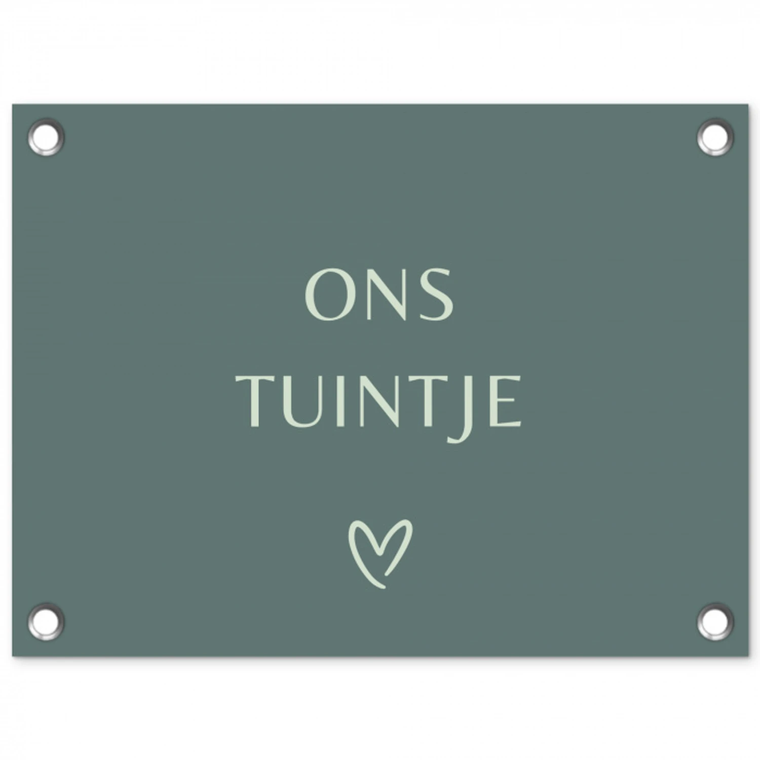 Ons tuintje tuinposter los doek klein -3d