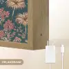 Botanisch - Patroon - Blauw Light Box met batterij (Wandlamp) middel 907 -USP_websiteoplaadbaarNL