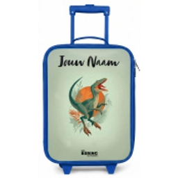 Dier - Dino - Natuur Kinderkoffer - Blauw klein -zz3dotto