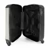Wit leer patroon NBS - Handbagage koffer - Kinderen Unisex middel -binnenkant