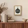Kerstballen - Japandi - Christmas - Zwarte kerstballen Light Box met kabel (Tafellamp) klein -sfeer2