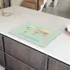 Wereldkaart - Realistisch - Kaart Inductie beschermer vinyl 3mm klein -sfeer8