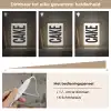 Zwart - Cake - Eten - Decoratie Light Box met kabel (Wandlamp) klein -USP_dimbaarNL