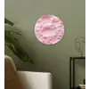 Schuim - Structuur - Roze Wandcirkel kunststof plaat 5mm dik klein -sfeer3