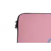 How lucky are we - Klavervier - Roze - Blauw laptophoes neopreen klein -detail