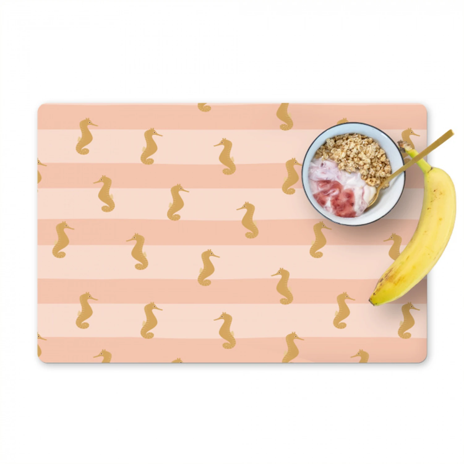 Zee - Dieren - Roze - Zeepaardje Placemat vinyl groot 368 -zzzproduct_Kitchenyeah-website