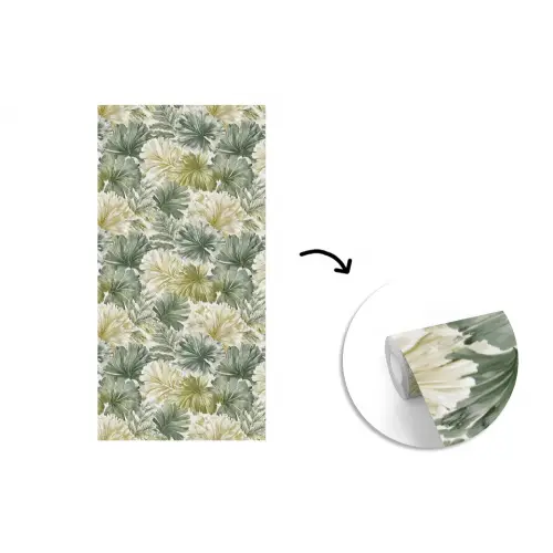 Bladeren - Botanisch - Groen fotobehang vinyl groot 64 -3d