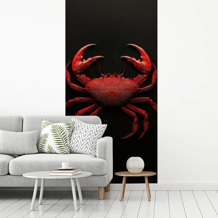 Krab - Rood - Vissen - Schaaldieren fotobehang vinyl groot -woonkamer