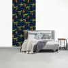 Bliksemschichten - Oranje - Dinosaurussen fotobehang vinyl groot -slaapkamer