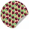 Frambozen - Rood - Roze - Patroon Wandcirkel behangsticker klein 186 -3d