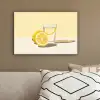Glas - Citroenschijfjes - Geel canvas 2cm klein -sfeer3