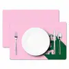 Groen - Teskt - This is art - Roze Placemat vinyl groot -zzsfeer2_Kitchenyeah-website