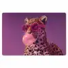 Panter - Zonnebril - Kauwgombel - Roze Placemat vinyl groot -zzsfeer1_Kitchenyeah-website