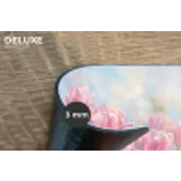 Tulpen - Veld - Lente - Roze Placemat vinyl groot -closeup