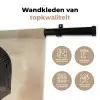 Boog -  Strepen - Minimalistisch - Zwart Wandkleed katoen klein -sfeer2
