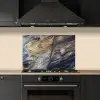 Marmer - Goud - Waterverf - Textuur - Marmerlook keuken achterwand spatscherm klein -sfeer1