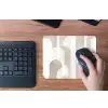 Abstracte bogen - Modern - Beige muismat rubber klein -toetsenbord