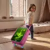 Groene neon omhaal in actie Kinderkoffer - Roze klein -sfeer1