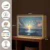 Meeuwen - Zee - Wolken -Blauw Light Box met batterij (Wandlamp) middel -USP_websiteoverzichtNL