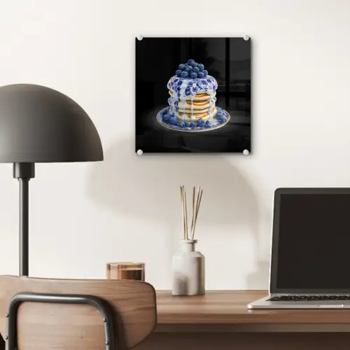Pannenkoeken - Blauwe Bessen - Bord plexiglas 5mm klein -sfeer6