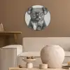 Koala - Bril - Toilet Akoestische PET Vilt - Rond klein -sfeer1