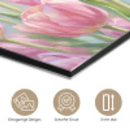 Tulpen - Veld - Lente - Roze aluminium wit klein -closeup_DE